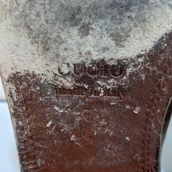 Cuoio Mens Dress Shoes Size 7 Vintage Made in Italy Saks Fifth Avenue - Picture 11 of 11